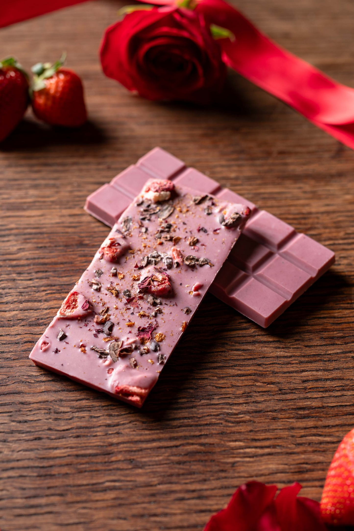 Strawberry and Roses White Chocolate
